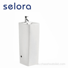 Lavabo de pedestal cuadrado árabe de una pieza del cuarto de baño G-025